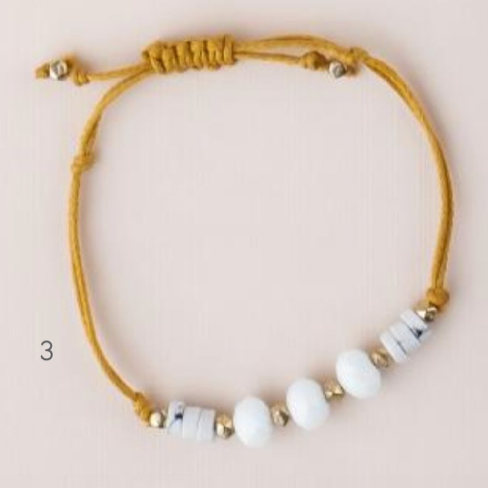 Handmade in India. Clay and glass bead Bracelets. New. Fair Trade